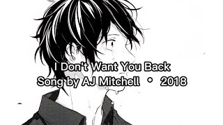 NIGHTCORE-I Don't Want You BackSong by AJ Mitchell ‧ 2018