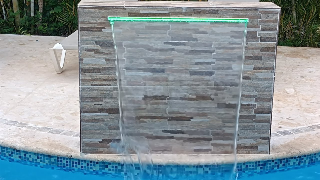 Como construir tu cascada después construir la piscina. solución .