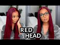 HOT LIKE FIRE! 🔥😱 GRWM MUST HAVE PRE-COLORED BURGUNDY WIG for SUMMER! | WEST KISS HAIR