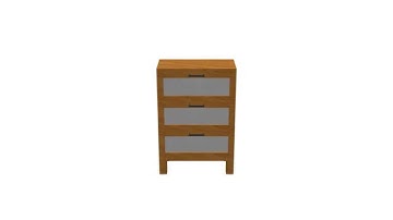 3ds Max - Austmarka Chest of 3 Drawers