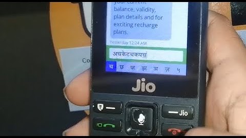 How to type in Hindi on Jio phone !! How to write messages in Hindi on Jio phone F220B