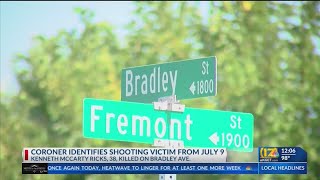 Coroner identifies shooting victim from July 9