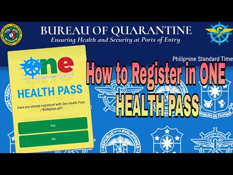 How to Register in ONE HEALTH PASS/Tutorial