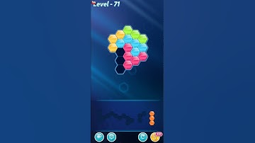 BLOCK! Hexa Puzzle! 5 Holic Level 71 (Rotate) - Lösung Solution Walkthrough
