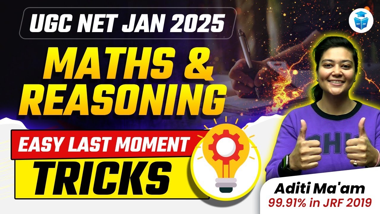 UGC NET Maths & Reasoning Tricks by Aditi Mam | UGC NET 2025 Easy Trick
