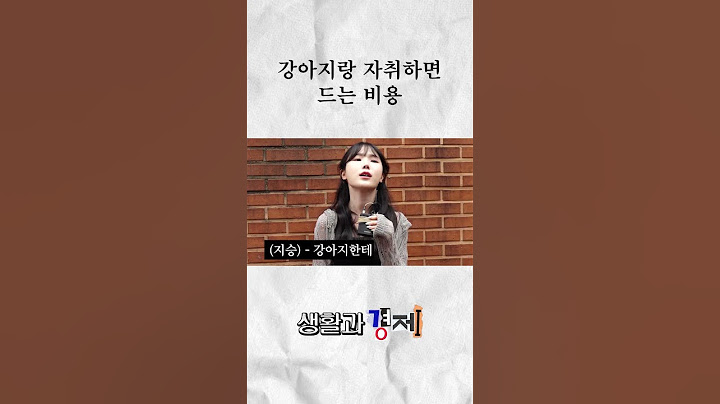 대학생 원룸에서 강아지 키우면 드는 비용 #미미미누 #생활과경제
