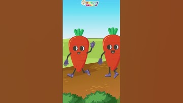 Nhạc thiếu nhi | Cà rốt màu cam | Cùng bé thăm vườn cà rốt