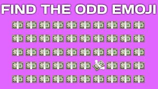Can You FIND THE ODD EMOJI 💵💸(Emoji Quiz)
