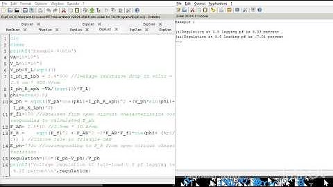 6.Volatge regulation of alternator by ZPF, Scilab for T&G- BEEL358A-Department of EEE- RIT Hassan.