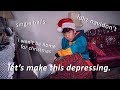 playing Christmas songs on the piano in minor key