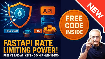 🚀 FastAPI-snelheidsbeperking! Bouw gratis vs. betaalde API-sleutels met Docker + Redis — Volledig...