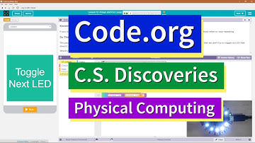 Arrays and For Loops Lesson 12.3 Tutorial with Answers Code.org CS Discoveries Physical Computing