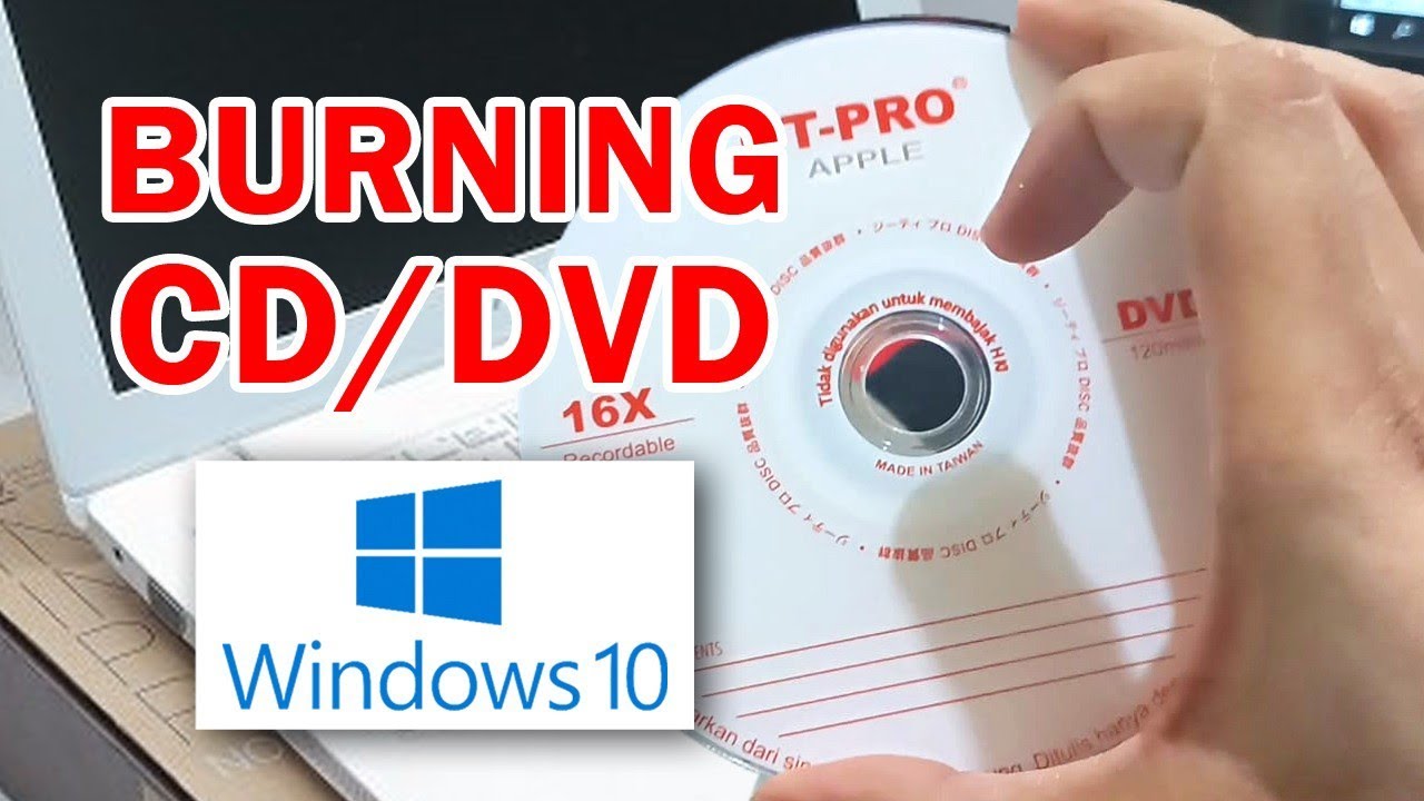 Cara burning cd Windows 10 - YouTube
