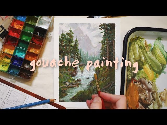 Gouache portrait tutorial fullvideo🩵 1/2 #mijello #gouache