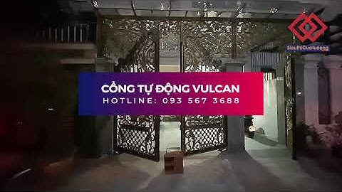 Hoàn thiện công trình nâng cấp Cổng nhôm đúc mở tự động cùng Motor Âm sàn Vulcan 24V BH 5 năm