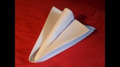 How To Fold Napkins - Arrow Napkin Fold (Napkin Folding)