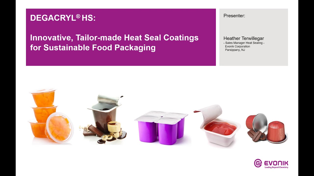 Innovative, Tailormade Heat Seal Coatings for Sustainable Food