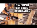 Log Cabin Restoration | Replacing rotten logs Ep.1