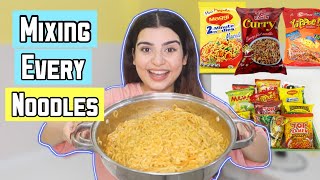 Mixing All The Most Popular Instant Noodles Together | Food Challenge | Yashita Rai