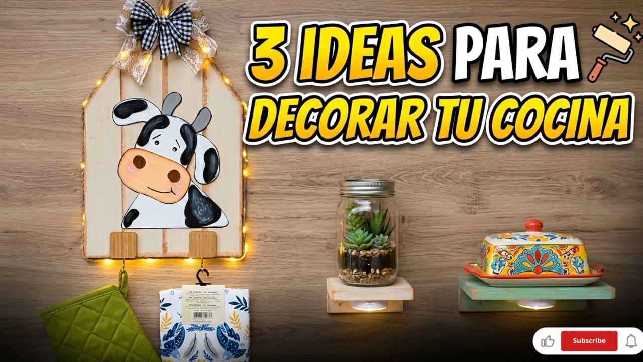 3 Lindas ideas para decorar tu cocina 