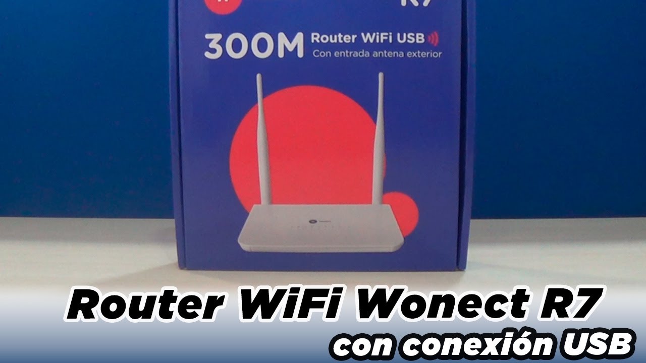 Router WiFi Wonect R7 con conexión USB para antenas WiFi exterior 2.4Ghz  5Ghz Repetidor inalambrico📶 