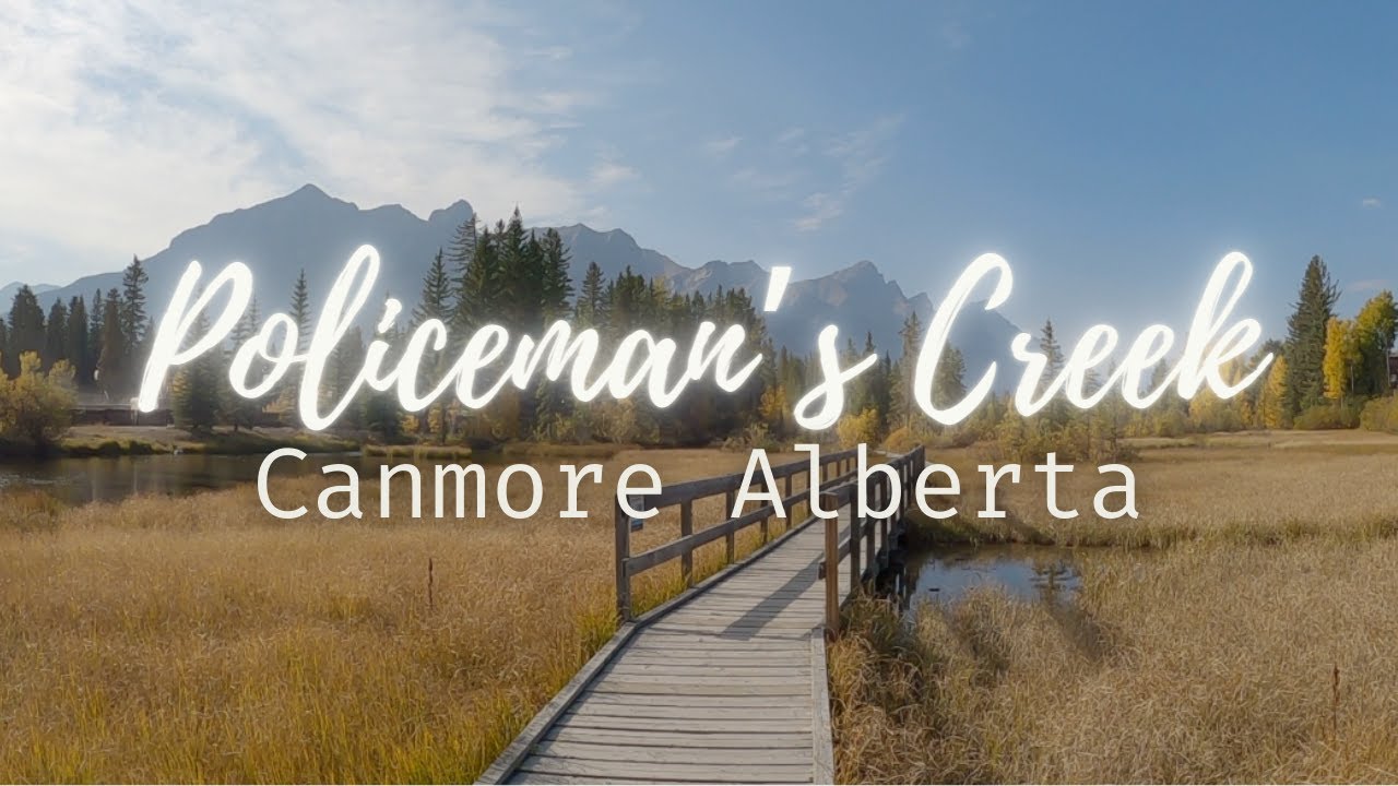 Policeman's Creek Boardwalk Canmore, Alberta in Autumn (October 1, 2020)