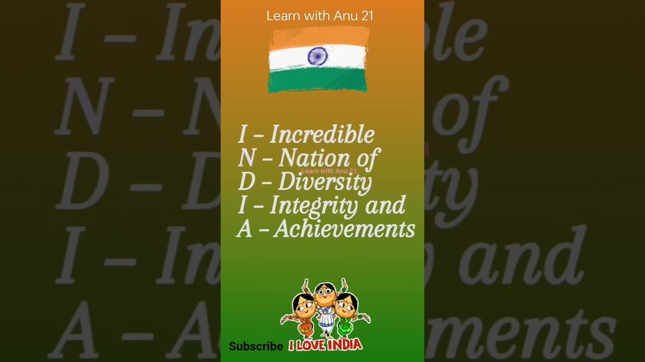 Full form of INDIA | इंडिया का फुल फार्म | INDIA stands for | INDIA full form | 