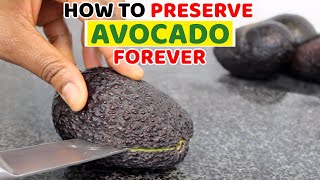 How to store or preserve avocado for as long as you wish • Frozen Avocado