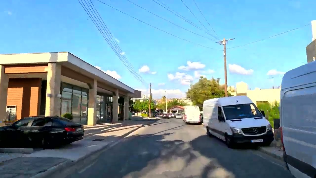 DRIVING from KINGS AVENUE MALL to GEROSKIPOU VILLAGE in CYPRUS 4K  (60fps)