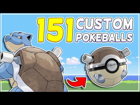 I created a Poké Ball for every Kanto Pokémon!