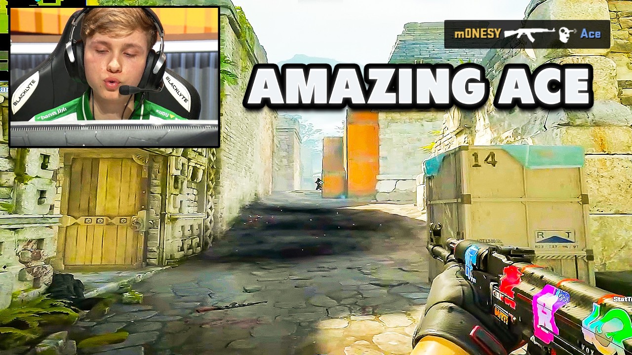 Невероятная игра m0NESY, позволившая ему сделать эйс в матче на FACEIT. TeSeS выигрывает в клатче...