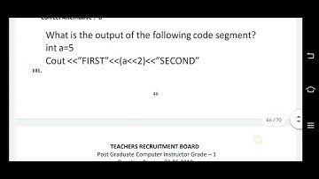 C++ previous year question paper 23.06.2019/Trb Computer instructor Grade-I