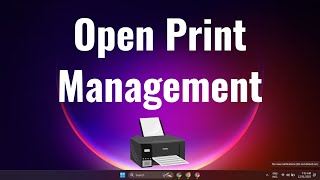 Windows 10/11: How to open print management