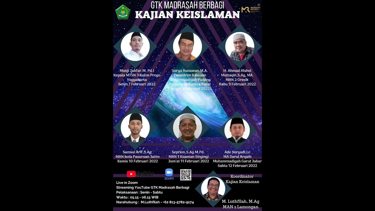 Kajian Keislaman GTK MB Rabu 9 Februari 2022 - YouTube