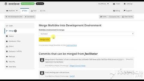 Pantheon Issue Test 1 - Multidev environment to merge