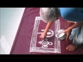 Easy and simple sanku chakra rangoli  sangu chakra kolam without dots   learn kolam