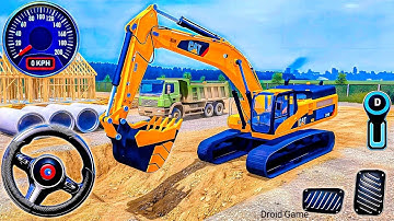 Real City Construction Simulator 3D - City Road Builder Excavator Trucks - Android Gameplay