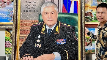 Làm tranh đá quý chân dung theo yêu cầu