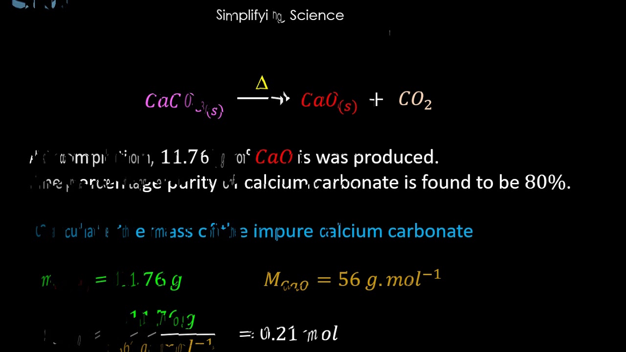 Grade 11 Chemistry Stoichiometry Percentage Purity YouTube grade-11-chemistry-stoichiometry-percentage-purity-youtube