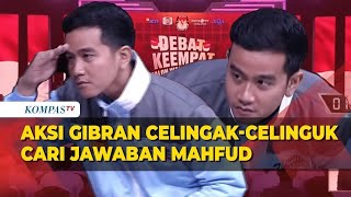 Reaksi Gibran Celingak-Celinguk cari Jawaban Mahfud MD