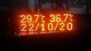 Digital day/Time temperature humidity display board