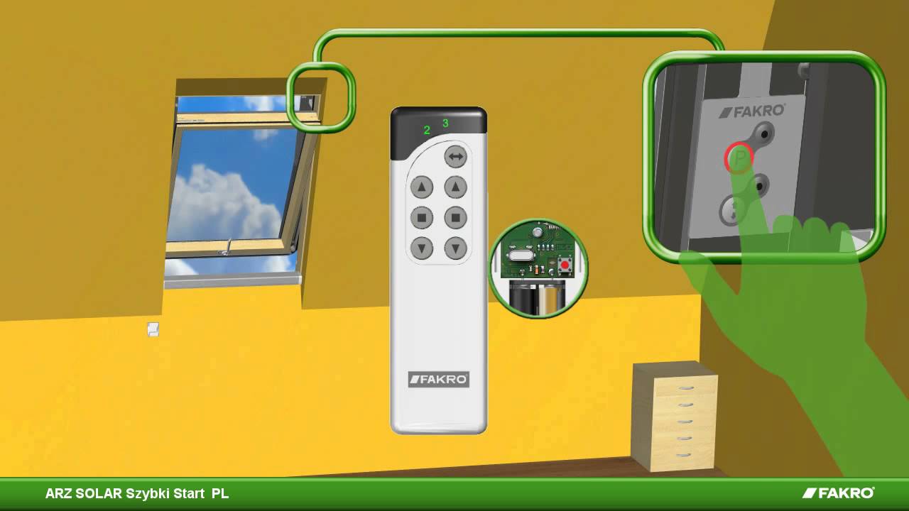 Instrukcja montażu rolety zewnętrznej ARZ SOLAR Szybki Start Fakro