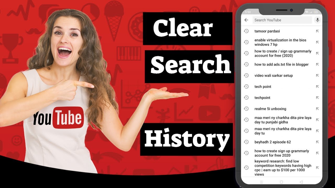 Clear YouTube Search History Delete YouTube Search