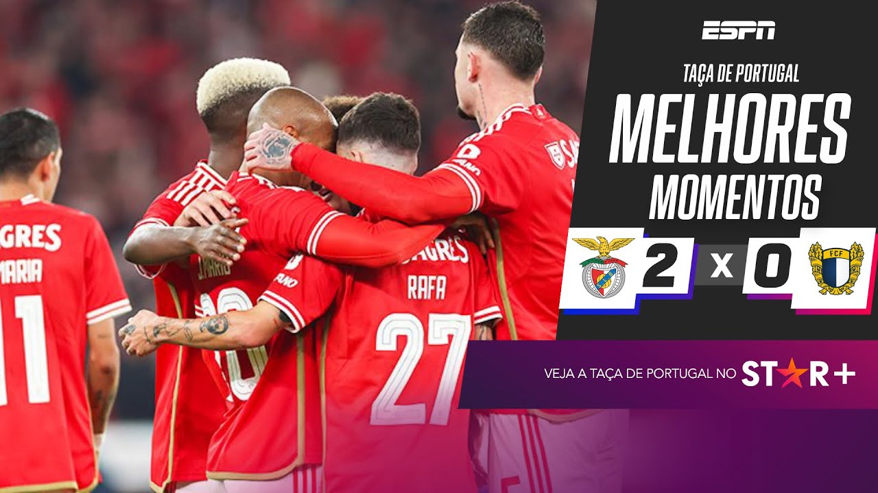 Benfica vence o Famalicão com tranquilidade e vai às oitavas da Taça de Portugal | Melhores Momentos