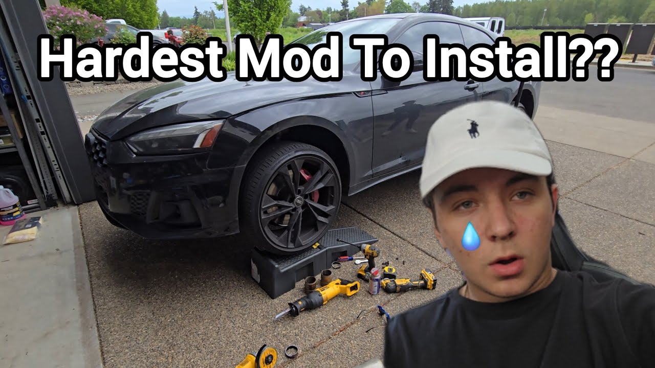 New Springs and Exhaust for the S5!! (CRAZY CAR MEET!!!)