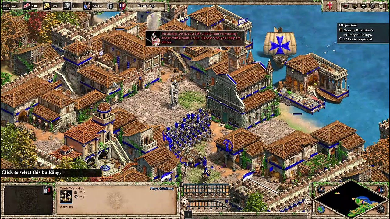 AOE2: DE – Sforza: His Own Man ⚔️ | Mission 1 Victory Gameplay | Black_Knight_Gaming