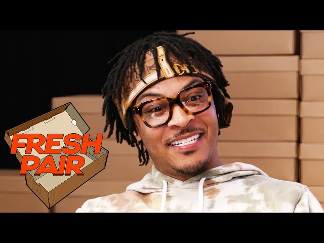 T.I. Is Scared To Wear His Fresh Pair Of Custom Sneakers, Talks Outkast, Goodie Mob, Trapping u0026 More class=