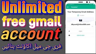 create free Gmail account temp mail temporary Unlimited Gmail temp mail se free Gmail account banaye screenshot 5
