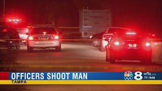Man hospitalized after officer-involved shooting in Tampa