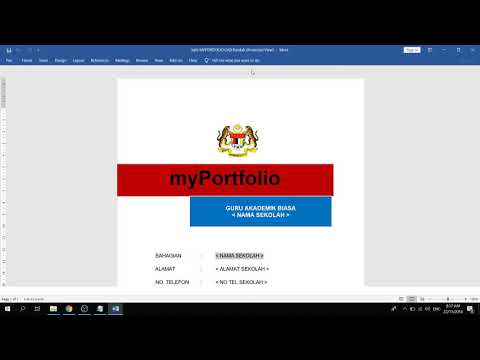 Video: Cara Merancang Portfolio Guru Sekolah Rendah